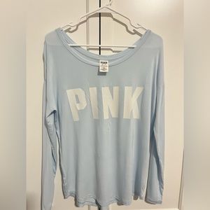 Victorias Secret PINK Soft Long Sleeve - Baby Blue - XS